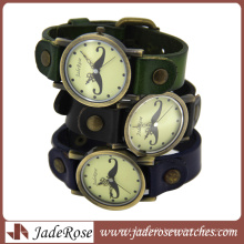 Fashion Digital Lady′s Leather Watch Strap Wholesale Leather Watch